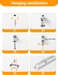 8FT LED Shop Lights 6000K White 100W. 15000lm Workshop led Light V Shape. Plug and Play. Hanging/Surface Mount Install. 8 Foot led Lights for Garage.10 Pack
