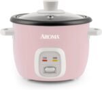 Aroma Housewares 4-Cups (Cooked) / 1Qt. Rice & Grain Cooker (ARC-302NGP). Pink