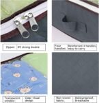 Budding Joy 90L Under Bed Storage Containers. Closet Organizers and Storage Bins. Foldable Underbed Storage Bags for Blankets. Towels. Comforter. Sweaters. Pillows. Linen Sheets. Wrapping Paper .Grey