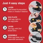 Hamilton Beach Dual Breakfast Sandwich Maker with Timer. Silver (25490A)